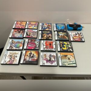 Nintendo DS Game Set with 17 games included.